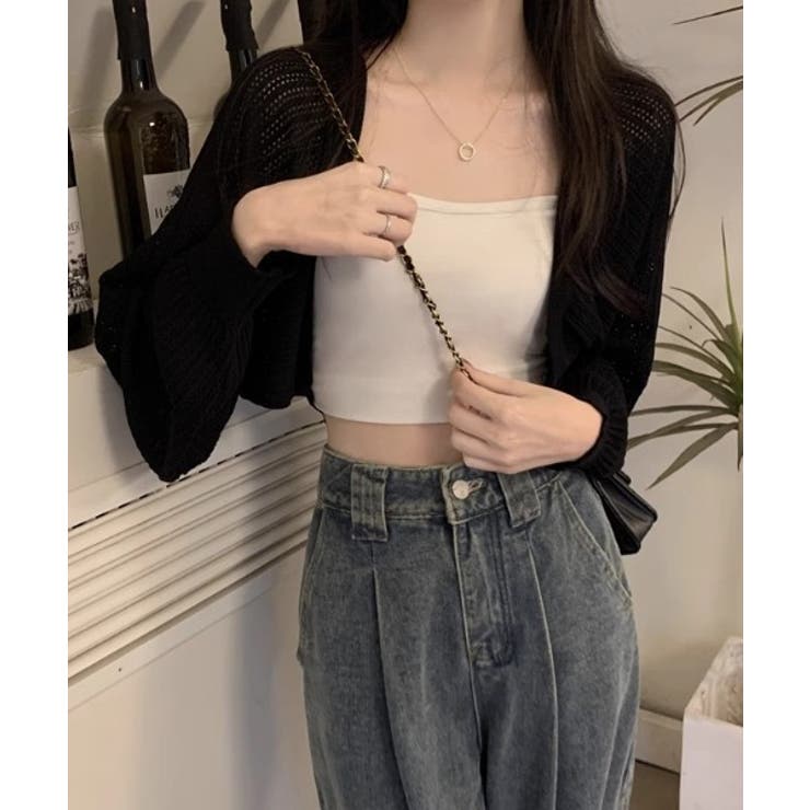 透かし編みショートボレロカーディガン | STYLEBLOCK | 詳細画像7 