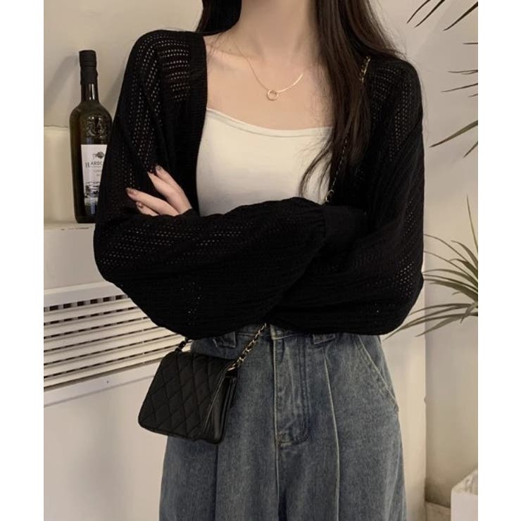 透かし編みショートボレロカーディガン | STYLEBLOCK | 詳細画像8 