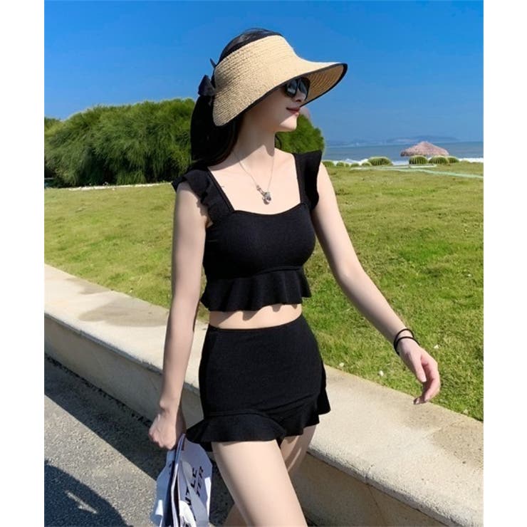 ビスチェ風 フリルハイウエストビキニ2点セット 水着 | STYLEBLOCK | 詳細画像3 