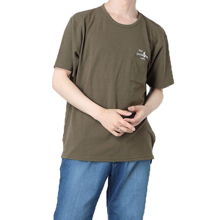 カーキ | Tシャツ カットソー 半袖 | Style Block MEN