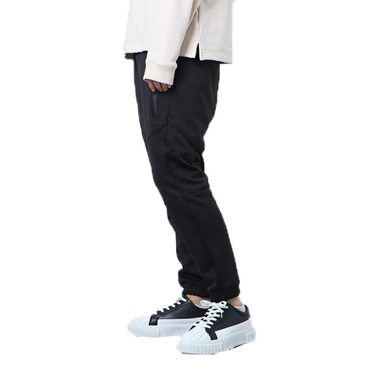 脇ZIPブラック | イージーパンツ ジョガーパンツ トラックパンツ | Style Block MEN