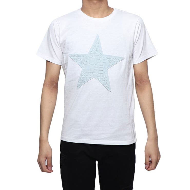 オフホワイト | デニム カットソー プリント | Style Block MEN