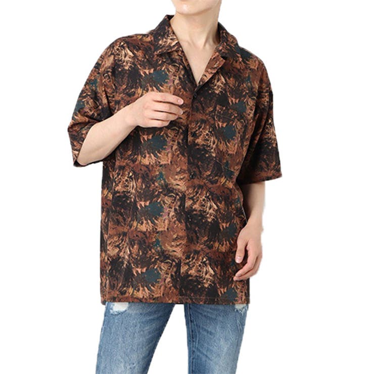 ワイン | シャツ ビッグシャツ オーバーサイズ | Style Block MEN