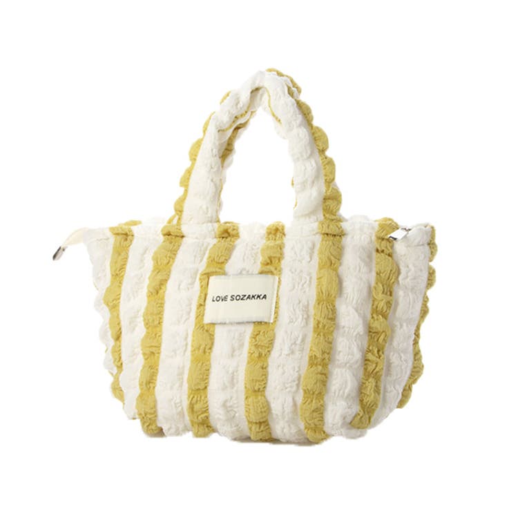 イエロー | トートバッグ ランチバッグ ストライプ柄 | STYLEBLOCK