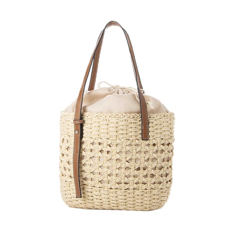 ベージュ | かごバッグ ストローバッグ トートバッグ | STYLEBLOCK