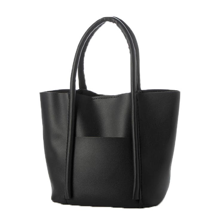 ブラック | トートバッグ PUレザー 小さい | STYLEBLOCK