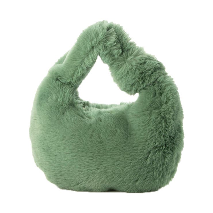 グリーン | トートバッグ ハンドバッグ ファー | STYLEBLOCK