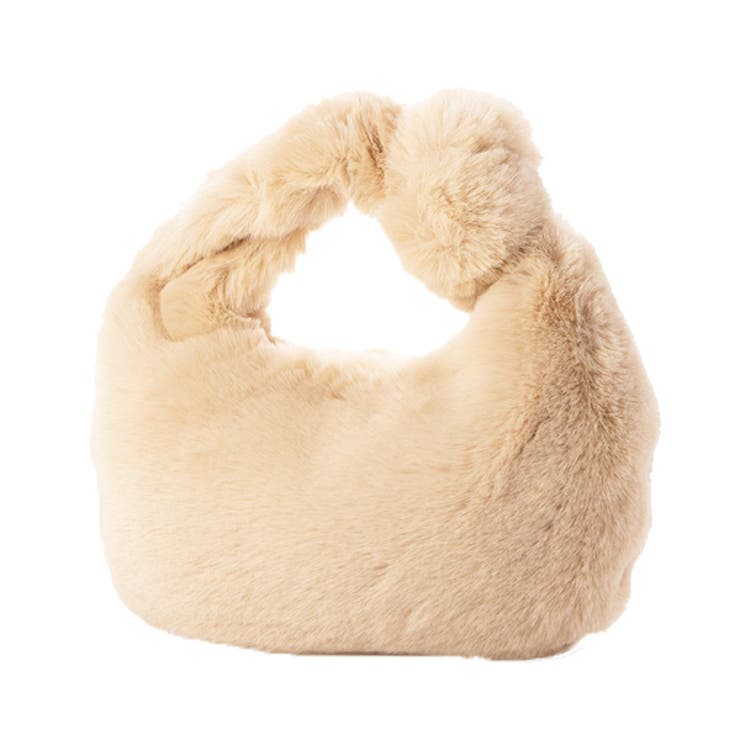 カーキ | トートバッグ ハンドバッグ ファー | STYLEBLOCK