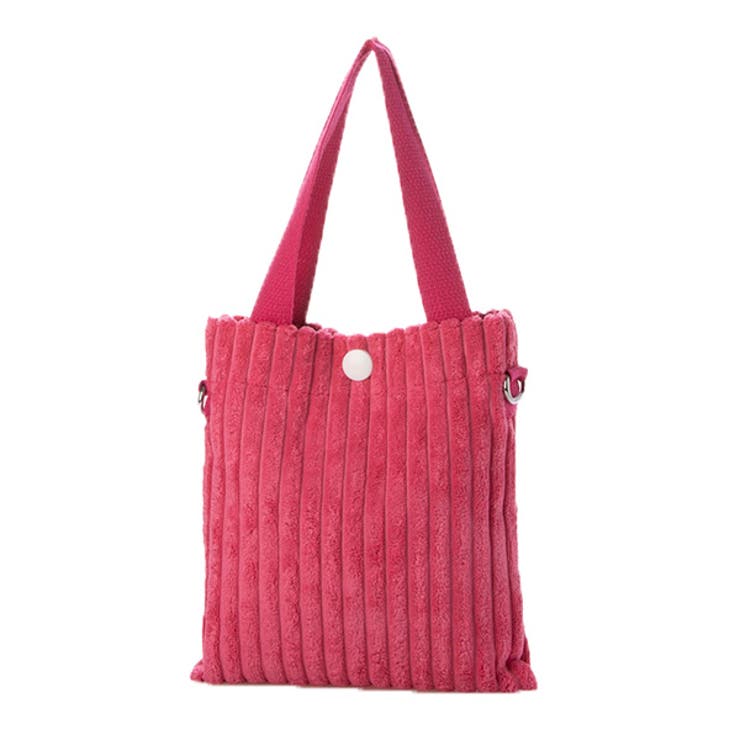ローズレッド | ショルダーバッグ トートバッグ コーデュロイ | STYLEBLOCK