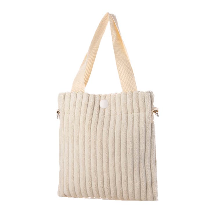 オフホワイト | ショルダーバッグ トートバッグ コーデュロイ | STYLEBLOCK