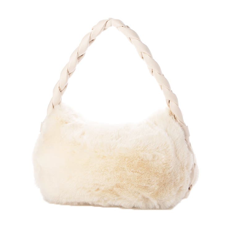 オフホワイト | ショルダーバッグ ハンドバッグ ファー | STYLEBLOCK