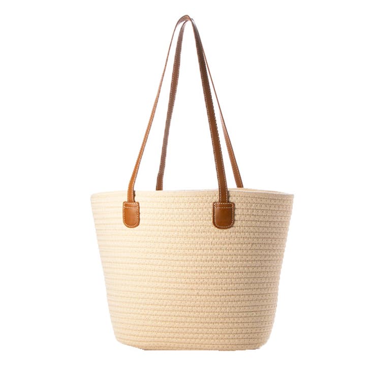 ベージュ | トートバッグ かごバッグ ストロー | STYLEBLOCK
