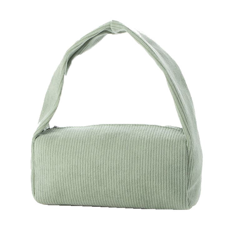 グリーン | ハンドバッグ コーデュロイ 布 | STYLEBLOCK