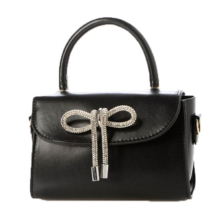 ブラック | ショルダーバッグ ハンドバッグ リボン | STYLEBLOCK