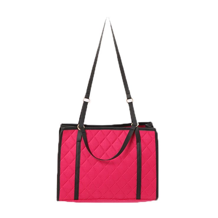 ローズレッド | トートバッグ ショルダーバッグ キルティング | STYLEBLOCK