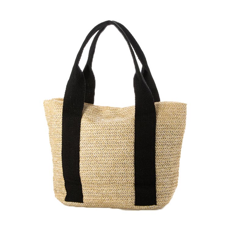ブラック | トートバッグ かごバッグ ストロー | STYLEBLOCK