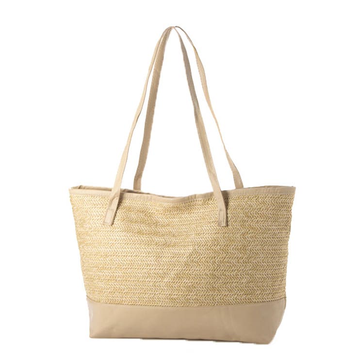 カーキ | トートバッグ かごバッグ ストロー | STYLEBLOCK