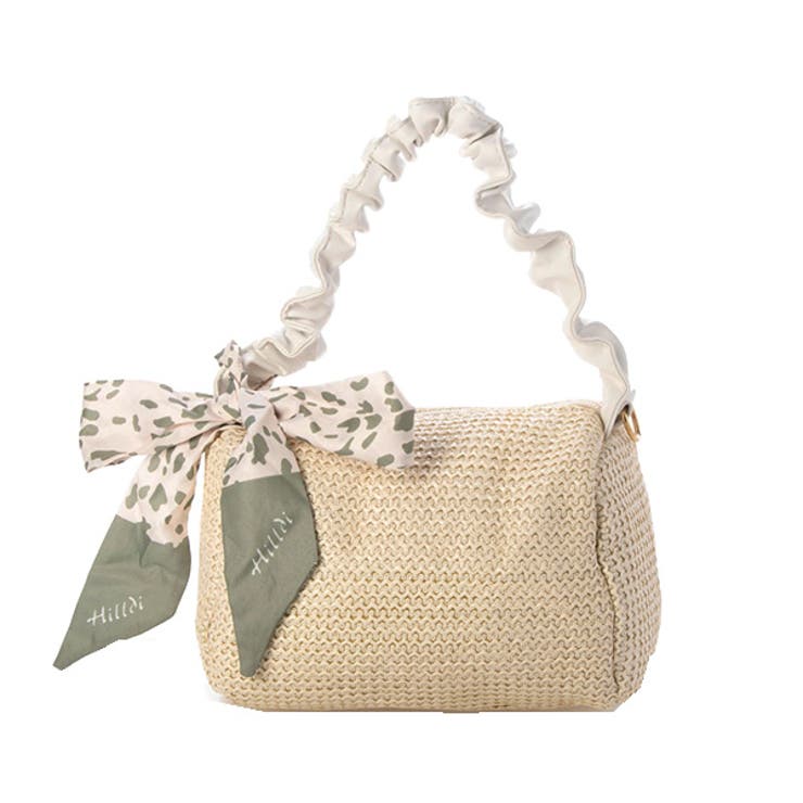 ホワイト | ショルダーバッグ ハンドバッグ ストロー | STYLEBLOCK