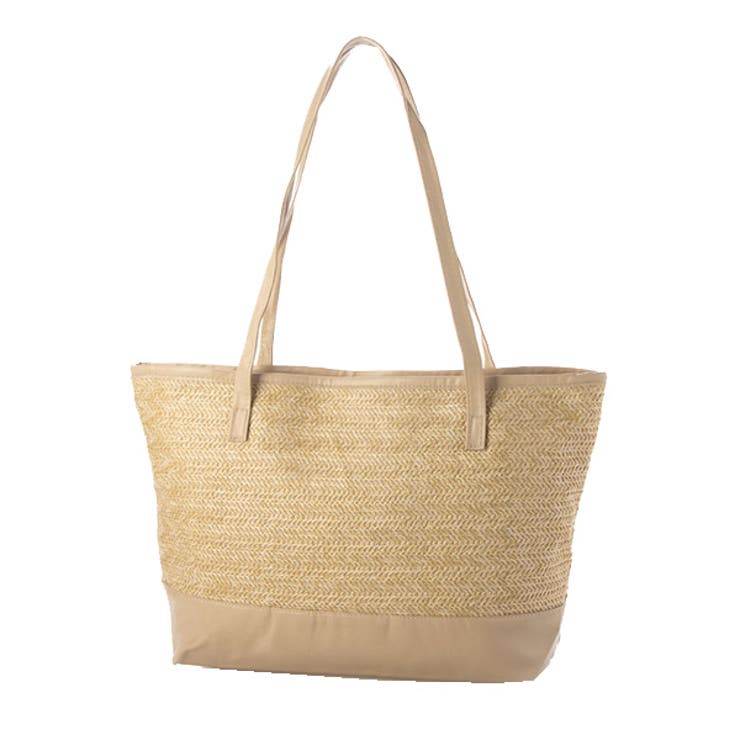 カーキ | トートバッグ ストロー かごバッグ | STYLEBLOCK