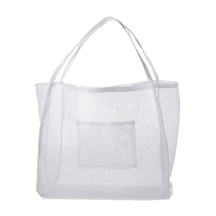 ホワイト | トートバッグ A4 メッシュ | STYLEBLOCK