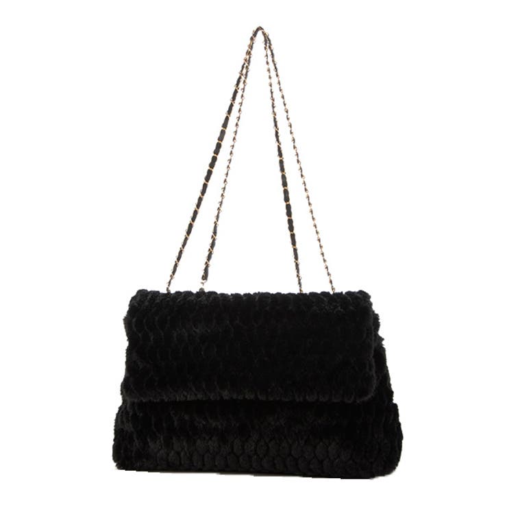 ブラック | ショルダーバッグ チェーンバッグ ファー | STYLEBLOCK