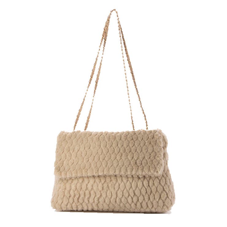カーキ | ショルダーバッグ チェーンバッグ ファー | STYLEBLOCK