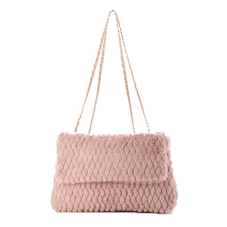 ダークピンク | ショルダーバッグ チェーンバッグ ファー | STYLEBLOCK