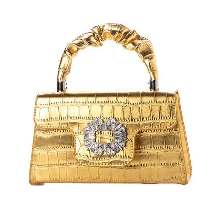 ゴールド | ショルダーバッグ ハンドバッグ 2WAY | STYLEBLOCK