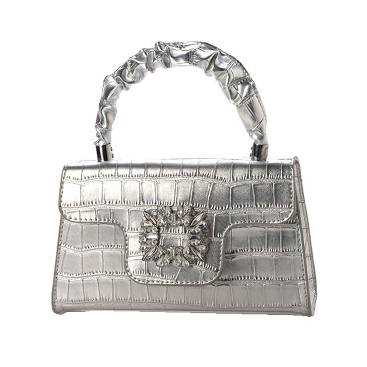 シルバー | ショルダーバッグ ハンドバッグ 2WAY | STYLEBLOCK