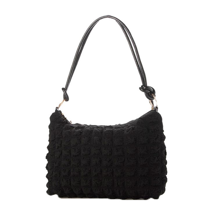 ブラック | ショルダーバッグ ハンドバッグ ぽこぽこ | STYLEBLOCK