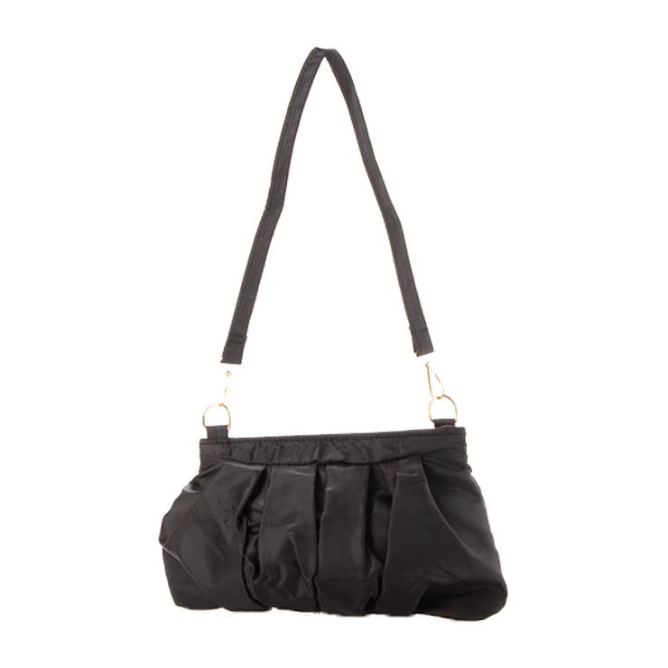 ブラック | ショルダーバッグ ギャザー ミニ | STYLEBLOCK