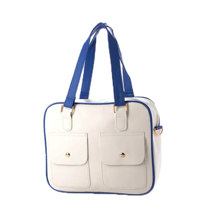 ブルー | ショルダーバッグ ハンドバッグ 2WAY | STYLEBLOCK