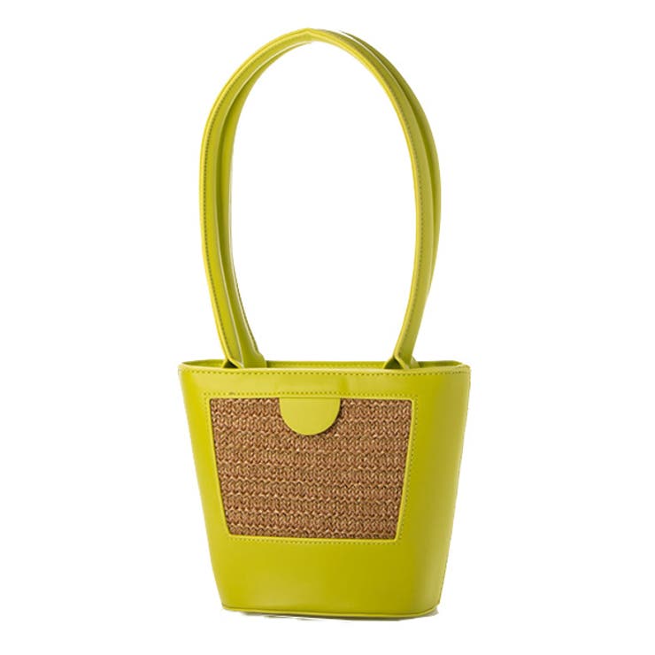 グリーン | ショルダーバッグ かごバッグ ストロー | STYLEBLOCK