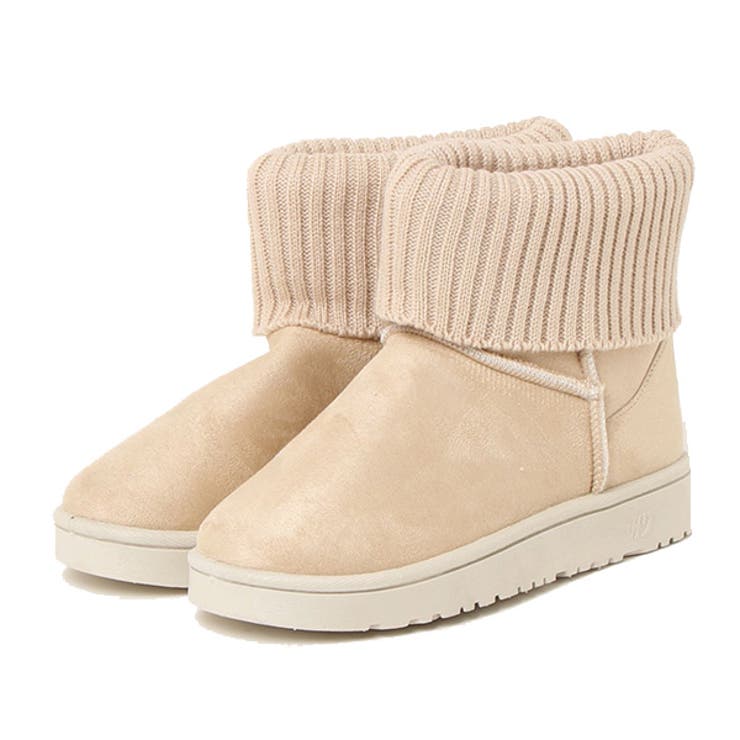 ミルクティ | ムートンブーツ ショートブーツ ニット | STYLEBLOCK