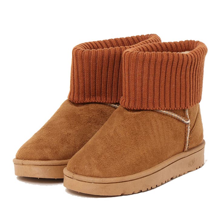 イエロー | ムートンブーツ ショートブーツ ニット | STYLEBLOCK