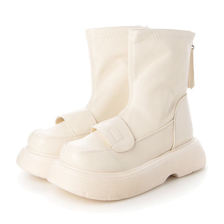 オフホワイト | ショートブーツ ブーツ 厚底 | STYLEBLOCK