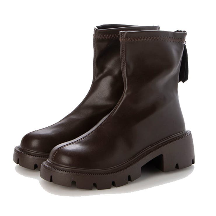 ブラウン | ショートブーツ ブーツ 太ヒール | STYLEBLOCK