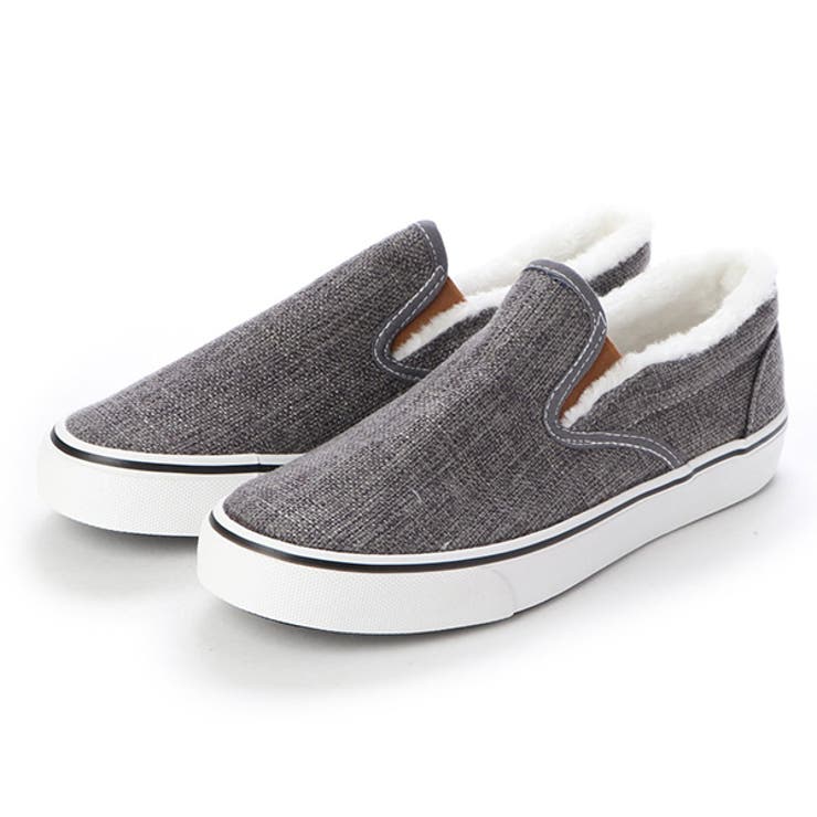 チャコール | スニーカー スリッポンスニーカー ファー | Style Block MEN