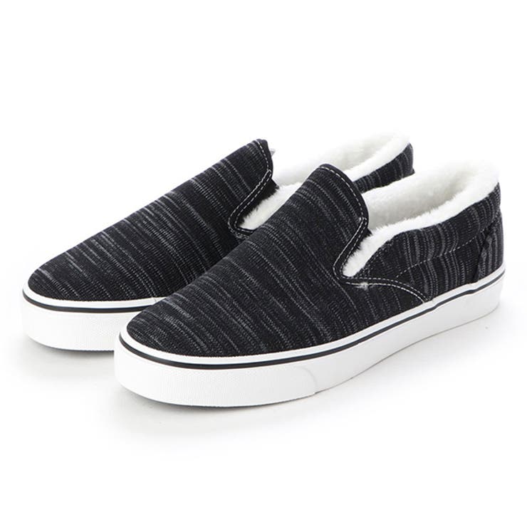 ミックスブラック | スニーカー スリッポンスニーカー ファー | Style Block MEN