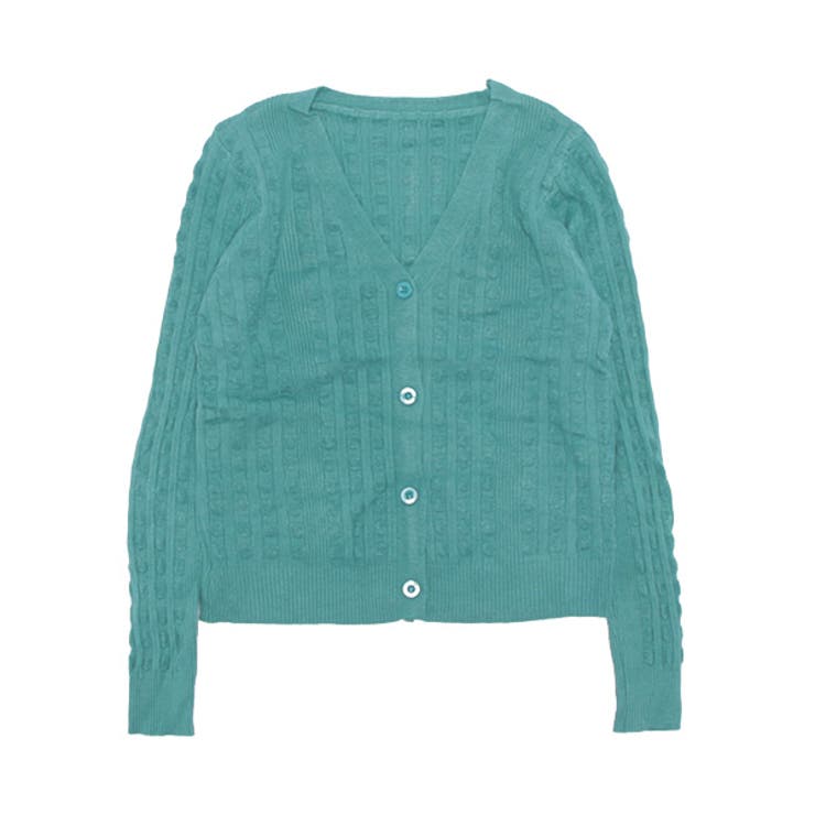 ブルー | ニットカーディガン カーディガン Vネック | STYLEBLOCK