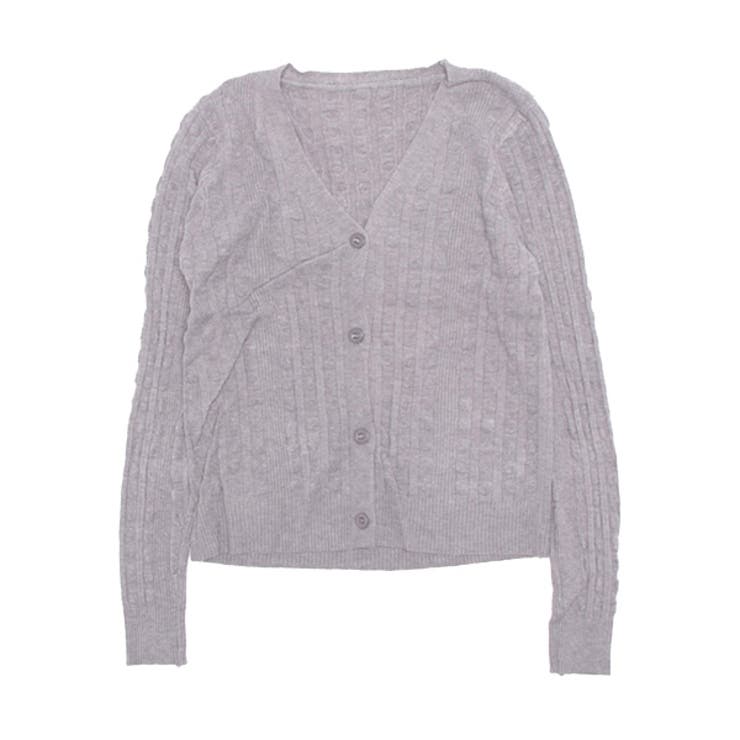 グレー | ニットカーディガン カーディガン Vネック | STYLEBLOCK
