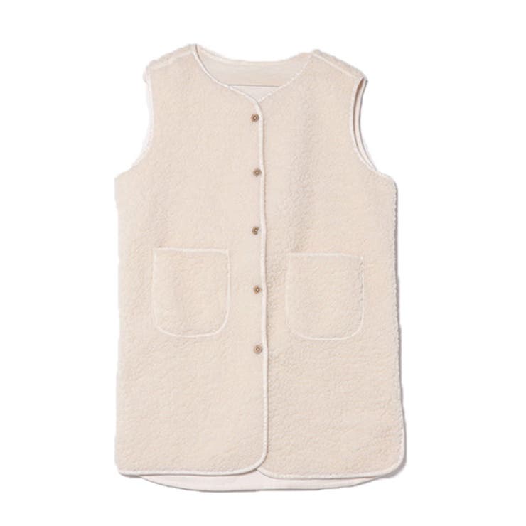 オフホワイト | ベスト ジレ ボア | STYLEBLOCK