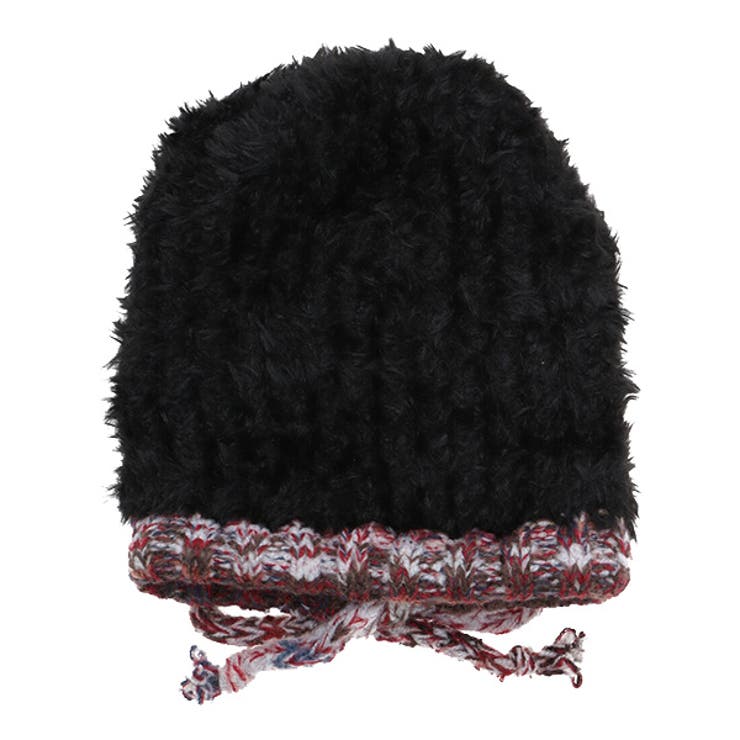 ブラック | ニットキャップ ビーニー 紐 | STYLEBLOCK