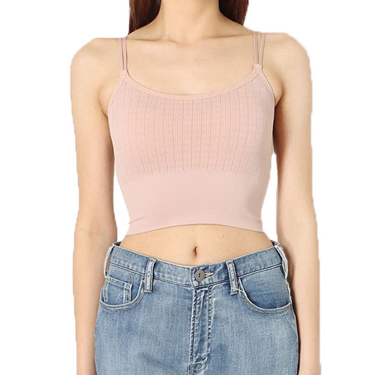 ガールピンク | キャミソール ブラキャミ カップ付き | STYLEBLOCK