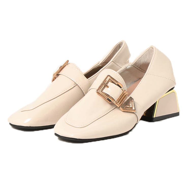 ホワイト | パンプス ローファー スクエアトゥ | STYLEBLOCK