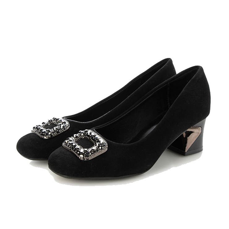 ブラック | パンプス スクエアトゥ 太ヒール | STYLEBLOCK