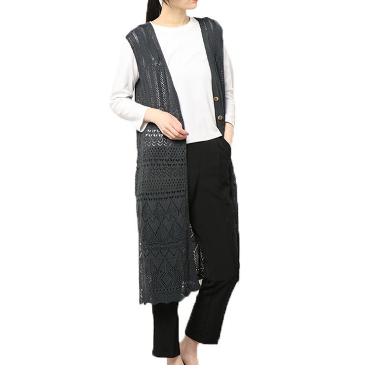 ニットベスト ジレ ロング丈 品番 Xv Styleblock スタイルブロック のレディース ファッション通販 Shoplist ショップリスト