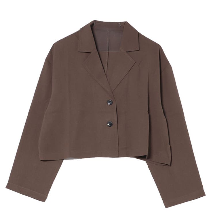モカブラウン | ジャケット テーラードジャケット ショート丈 | STYLEBLOCK