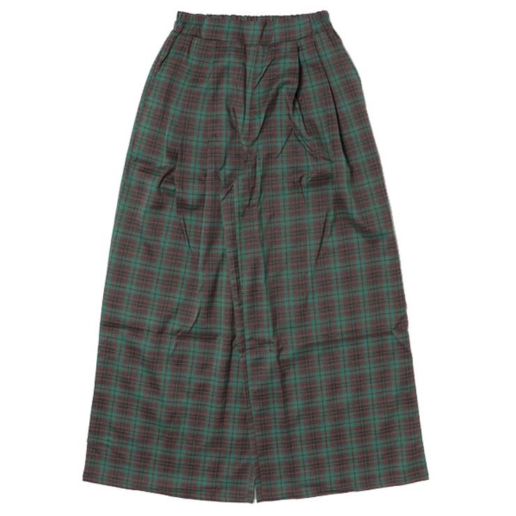 グリーン | ワイドパンツ ロングパンツ ウエストゴム | STYLEBLOCK