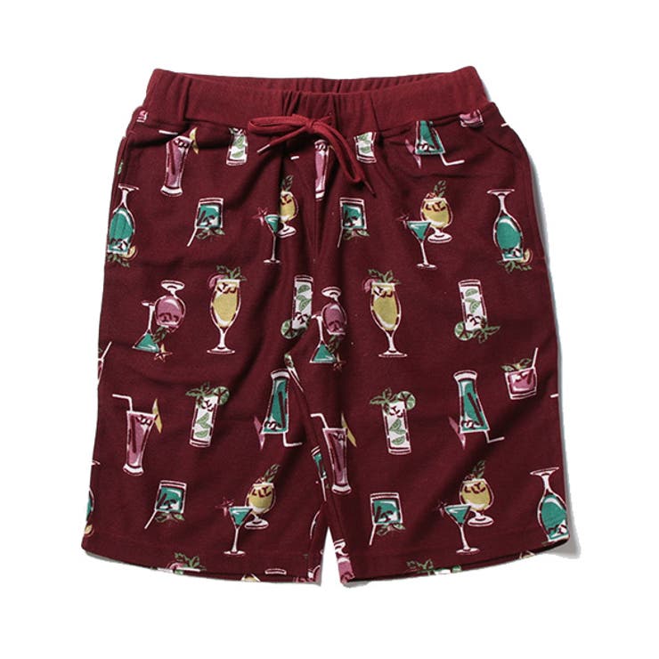 ワイン | ハーフパンツ ショートパンツ スウェット | Style Block MEN